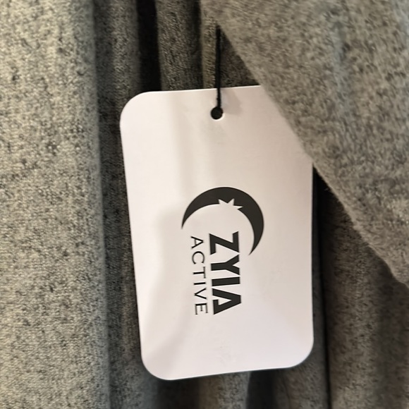 Zyia Active Lounge Boyfriend Cardigan Open Front Pockets Army Green XXXL - Picture 7 of 13